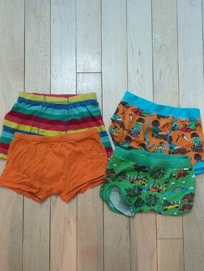 Kids' Colorful Boxer Briefs Set Of 4 - 10 Years